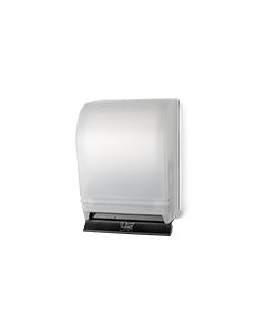 Palmer Fixture TD0215-03 Auto-Transfer Push Bar Roll Towel Dispenser 6lbs - White Translucent in Color