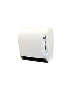 Palmer Fixture TD0220-03 Impress Lever Roll Towel Dispenser 4lbs - White Translucent in Color