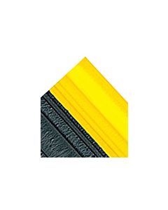 Crown Mats 410/411 Tuff-Spun Foot-Lovers Anti-Fatigue Mat For Dry Areas - Black with Yellow Border