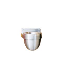 U650SA Push Button Split Well Ash Urn - Satin Aluminum - 9.5" W. x 8" H x 9.5" Dp.