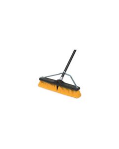 Rubbermaid X41904 18" Plastic Foam Block Brace Broom, Medium-Duty, Multi-Surface Polypropylene and Polystyrene Fill