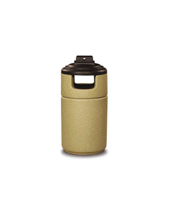 FGC2446WU Cornerstone Series Weather Urn Top Waste Receptacle - 40 Gallon Capacity - 24" Dia. x 49" H - Disposal Opening is 10.5" W x 7" H