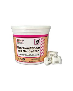 Stearns 796 Floor Conditioner and Neutralizer - 1 case of (2) pails with (90) .5 wt. oz. packets - 1 packet makes 3 gallons