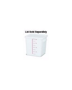 Rubbermaid 9F06 Space Saving Square Container - 8.75" L x 8.31" W x 8.75" H - 8 Qt. Capacity - White