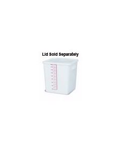 Rubbermaid 9F08 Space Saving Square Container - 11.31" L x 10.5" W x 11.94" H - 18 Qt. Capacity - White