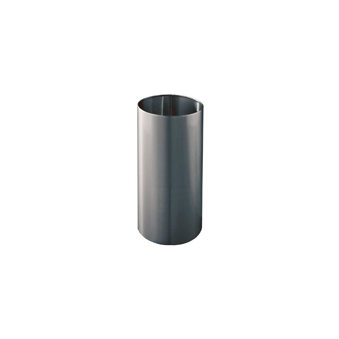 Glaro 1229SA Open Top Wastebasket - 14 Gallon Capacity - 12" Dia. x 29" H - Satin Aluminum