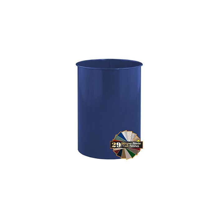 Glaro 1321 Open Top Wastebasket - 14 Gallon Capacity - 14" Dia. x 21" H - Assorted Colors