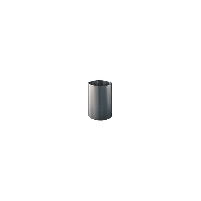 Glaro 1523SA Open Top Wastebasket - 18 Gallon Capacity - 15" Dia. x 23" H - Satin Aluminum