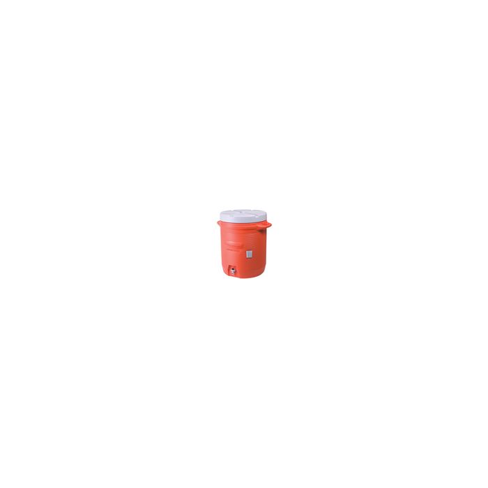 Rubbermaid 161001 Insulated Beverage Container, Orange - 16" L x 16" W x 20.5" H - 10 gallon capacity