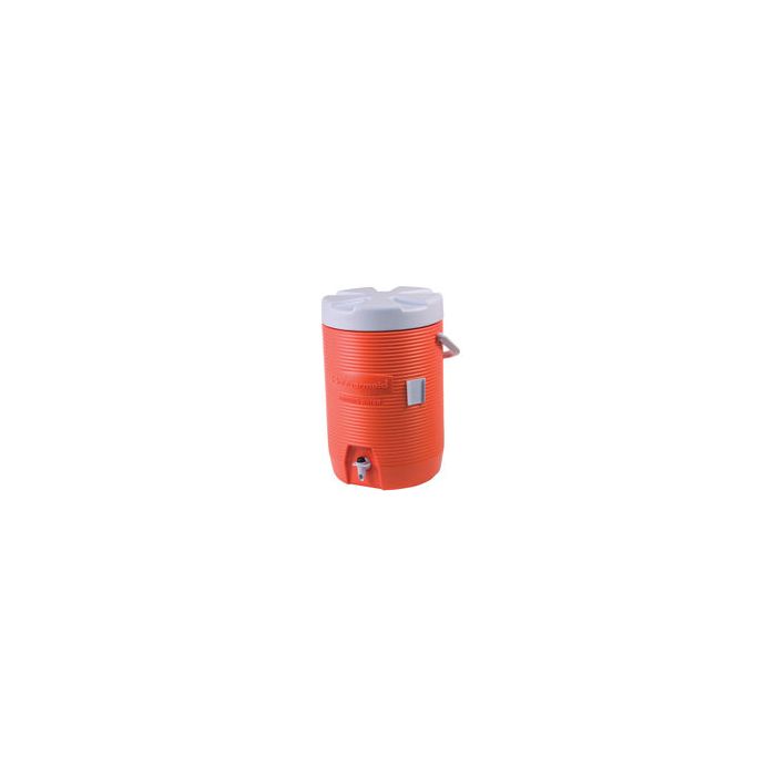 Rubbermaid 168301 Insulated Beverage Container, Orange - 12.5" L x 11" W x 16.7" H - 3 gallon capacity