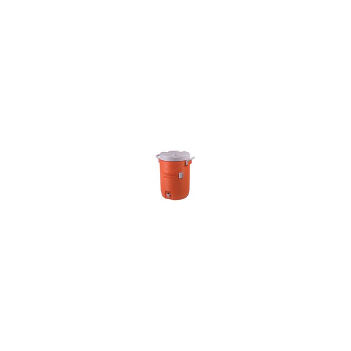 Rubbermaid 168501 Insulated Beverage Container, Orange - 14.75" L x 12.88" W x 18.88" H - 5 gallon capacity