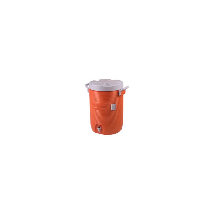 Rubbermaid 168501 Insulated Beverage Container, Orange - 14.75" L x 12.88" W x 18.88" H - 5 gallon capacity