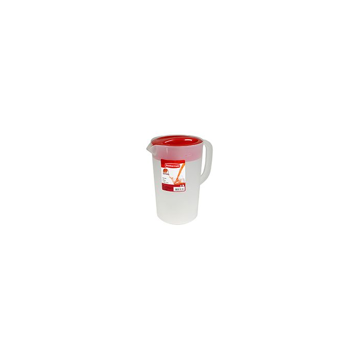 Rubbermaid 1777155 Economy Pitcher -Red Lid - 1 Gallon Capacity