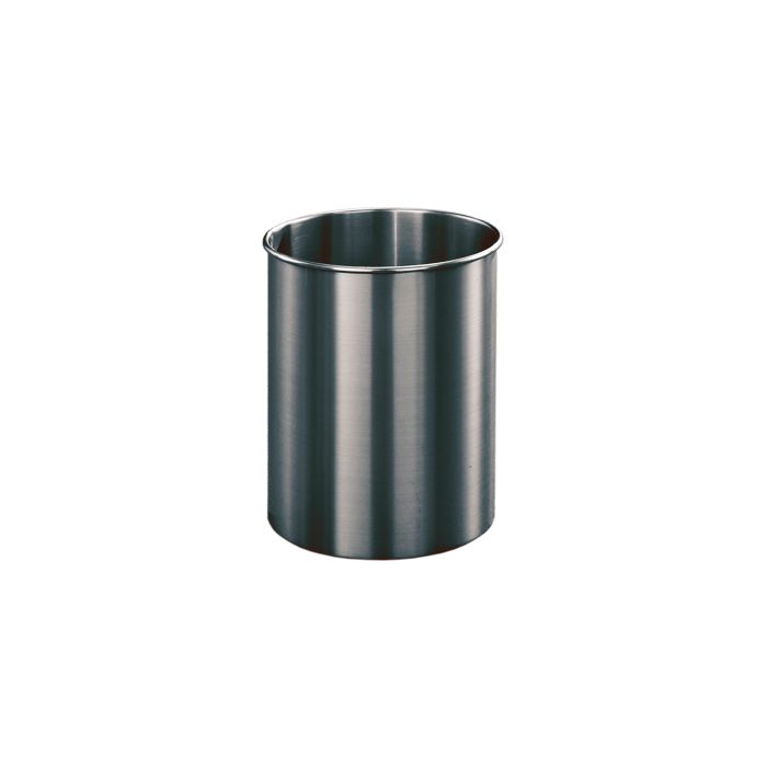 Glaro 2029SA Open Top Wastebasket - 39 Gallon Capacity - 20" Dia. x 29" H - Satin Aluminum