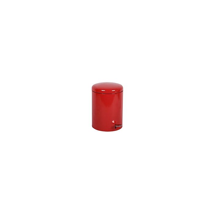 Witt Industries 2240 Round Step-On Trash Can - 4 Gallon Capacity - Red or White