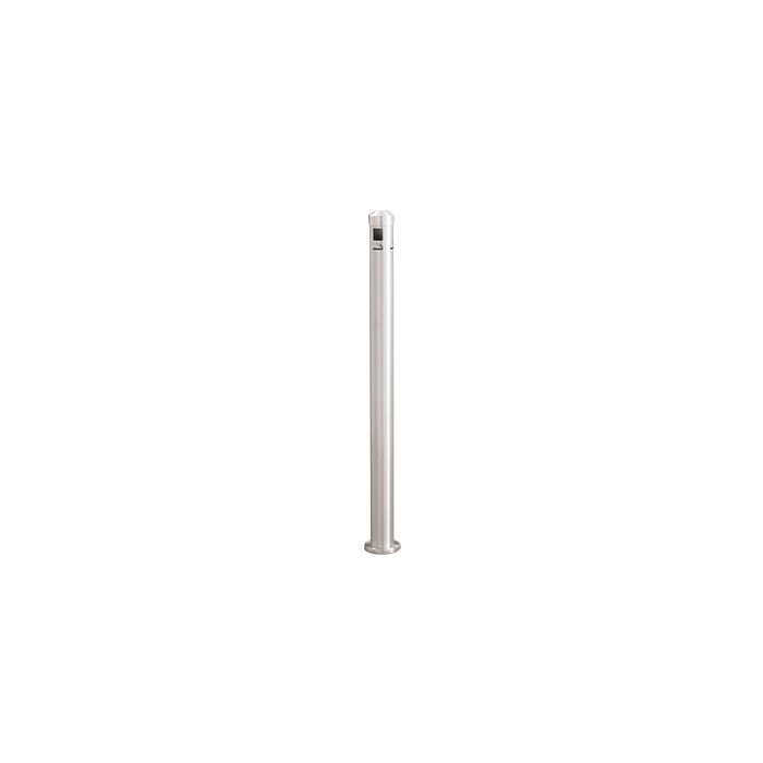 Glaro 2406SA Value-Max Surface Mount Smokers Pole - 3" Dia. x 43.5" H - Satin Aluminum