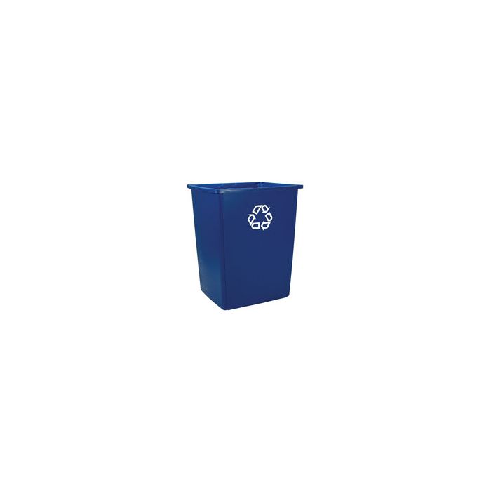 Rubbermaid 256B-06 Glutton Recycling Container - 56 Gallon Capacity - 25.5" L x 22.75" W x 31.13" H