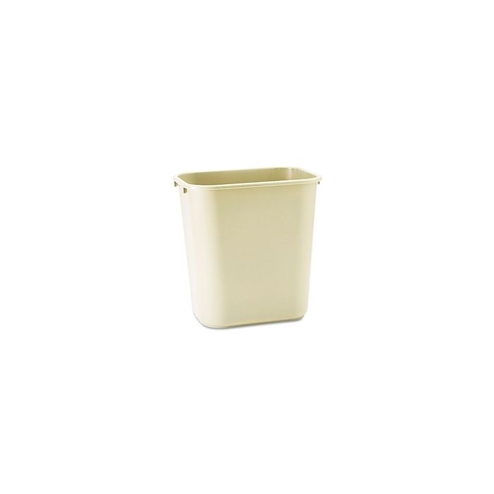 Rubbermaid 29560 Wastebasket, Medium - 28 1/8 U.S. Quart Capacity - Beige in Color