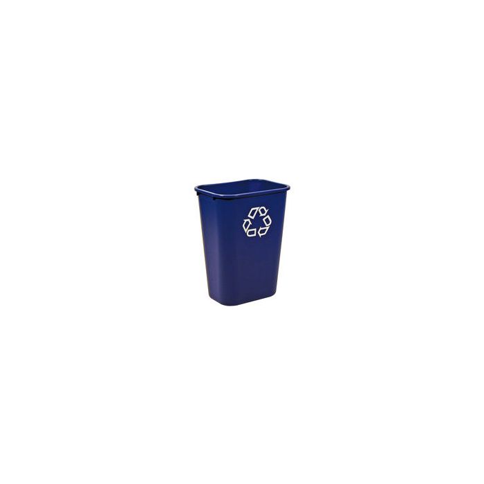 Rubbermaid 2957-73 Deskside Recycling Container, Large with Universal Recycle Symbol - 41 1/4 Quart Capacity - 15.25" L x 11" W x 19.88" H