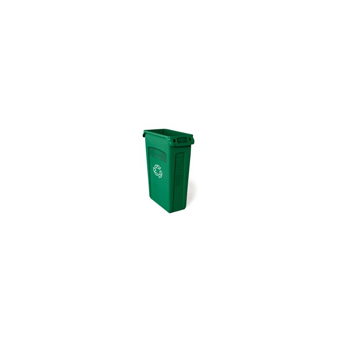 Rubbermaid 3540-07 Recycling Slim Jim with Venting Channels - 23 Gallon Capacity