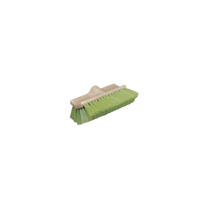 Flo-Thru Dual Surface Wash Brush with Nylex Bristles 10" - Green