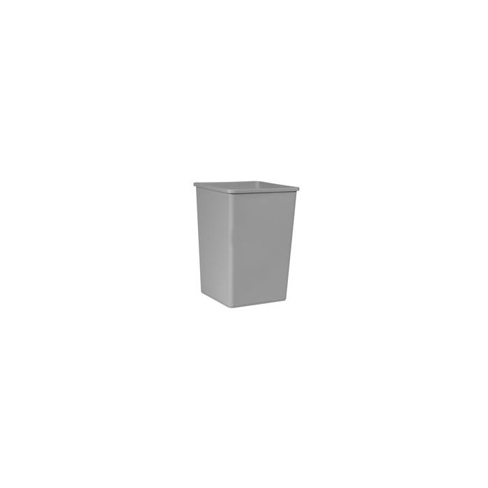 Rubbermaid 3958 Untouchable Square Container - 35 U.S. Gallon Capacity - 19.5" Sq. x 27.63" H