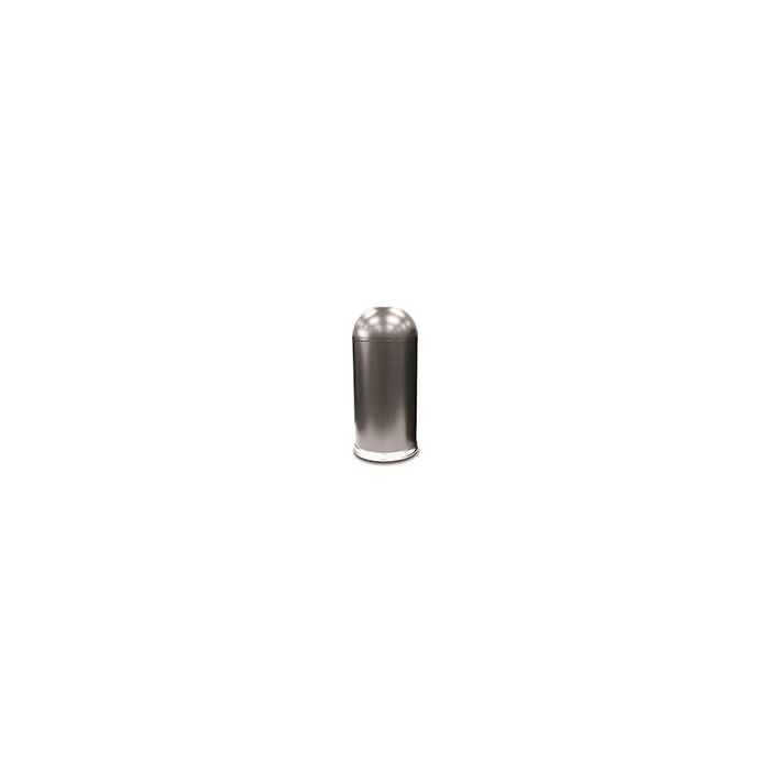 Witt Industries 415DT-SVN Open Top Waste Receptacle - 15" Dia. x 35" H - 15 Gallon Capacity - Silver Vein in Color