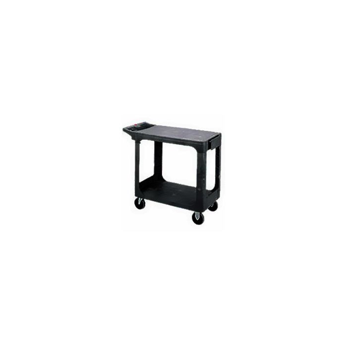 Rubbermaid 4525 Flat Shelf Utility Cart - 43 7/8" L x 25 5/8" W x 33 5/16" H - 500 lb capacity - Black in Color