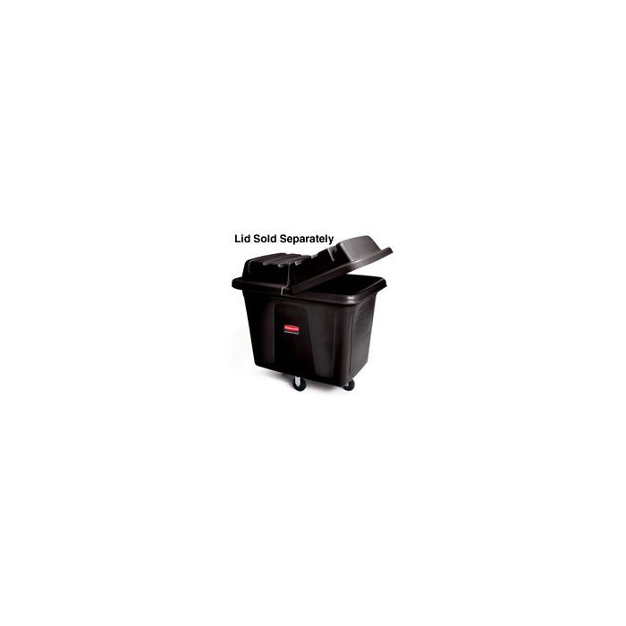 Rubbermaid 4608 Cube Truck - 38" L x 26" W x 28.13" H - 8 cu ft (6.4 bushels) - 300 lb. capacity