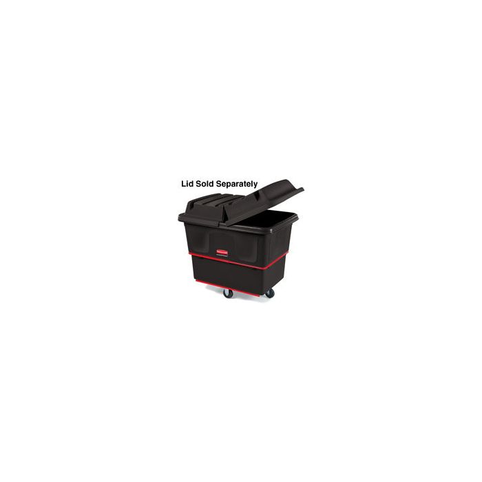 Rubbermaid 4708 Utility Truck, Heavy-Duty with 4" dia Casters - 38.38" L x 26" W x 28.25" H - 8 cu ft (6.4 bushels) - 700 lb. capacity