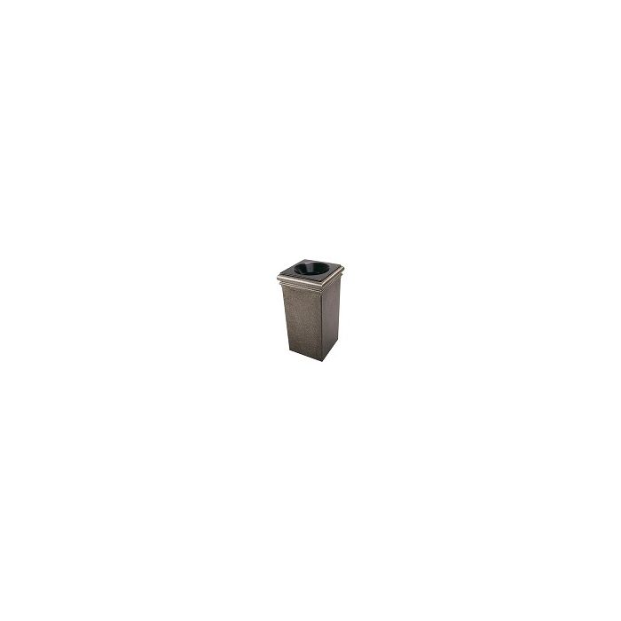 StoneTec Fiberglass Reinforced Polymer Concrete Trash Can - 30 Gallon Capacity - Aspen