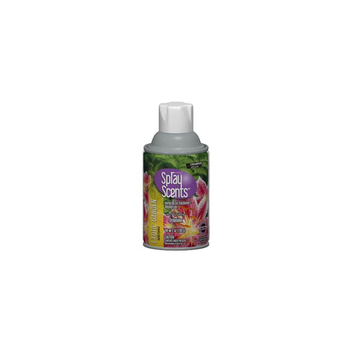 Champion Sprayon Metered Air Freshener - 1 case of 12 cans - 7 oz. can - Exotic Garden