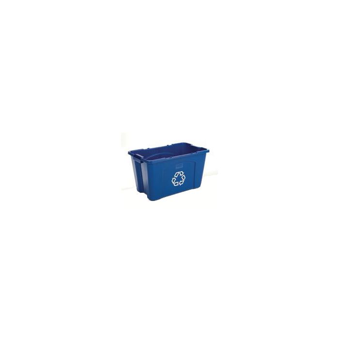 Rubbermaid 5718-73 18 Gallon Recycling Box - 25.75" L x 16" W x 14.75" H - Blue or Green in Color