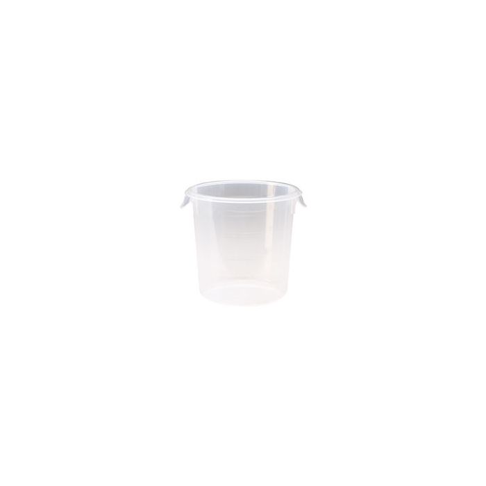 Rubbermaid 5721-24 Round Storage Container - 8.5" Dia. x 7.75" H - 4 qt. capacity - Clear