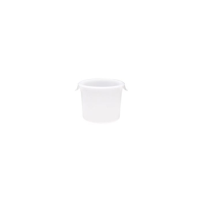 Rubbermaid 5723 Round Storage Container - 10" Dia. x 7.63" H - 6 qt. capacity - White