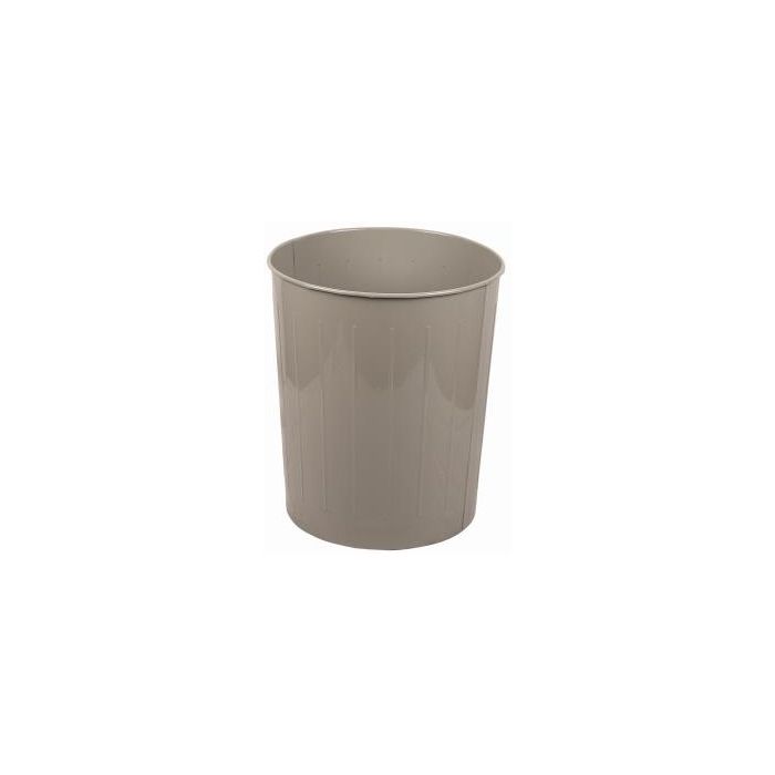 Witt Industries 5 Large Round Wastebasket - 49.6 Quart Capacity - 1 Pack of 3 - Black, Slate Or Almond