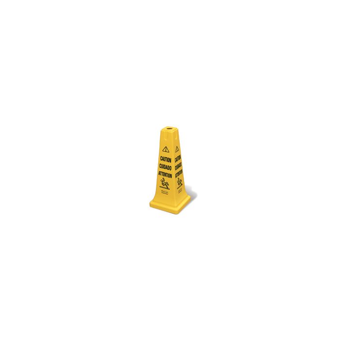 Rubbermaid 6277 Safety Cone 25 3/4" (65.4 cm) with Multi-Lingual "Caution" Imprint