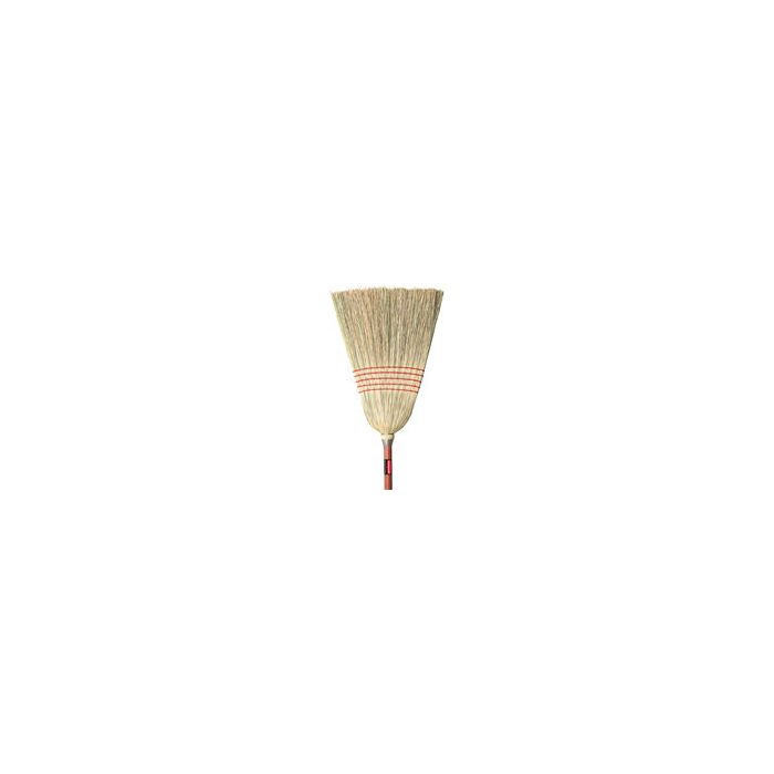 Rubbermaid 6381 Corn Broom, Standard, 1" dia Stained/Lacquered Handle