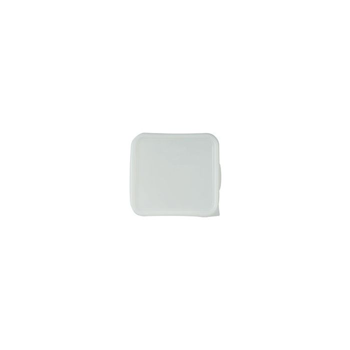 Rubbermaid 6509 Lid for 6302, 6304, 6306, 6308, 9F03, 9F04, 9F05, 9F06 Space Saving Containers - 8.75" L x 8.31" W - White