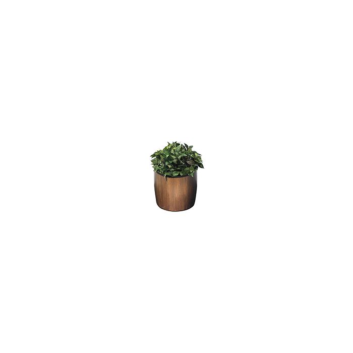 Commercial Zone 756341 Garden Series Elmwood Planter - 21" Dia. x 23" H - Walnut in Color