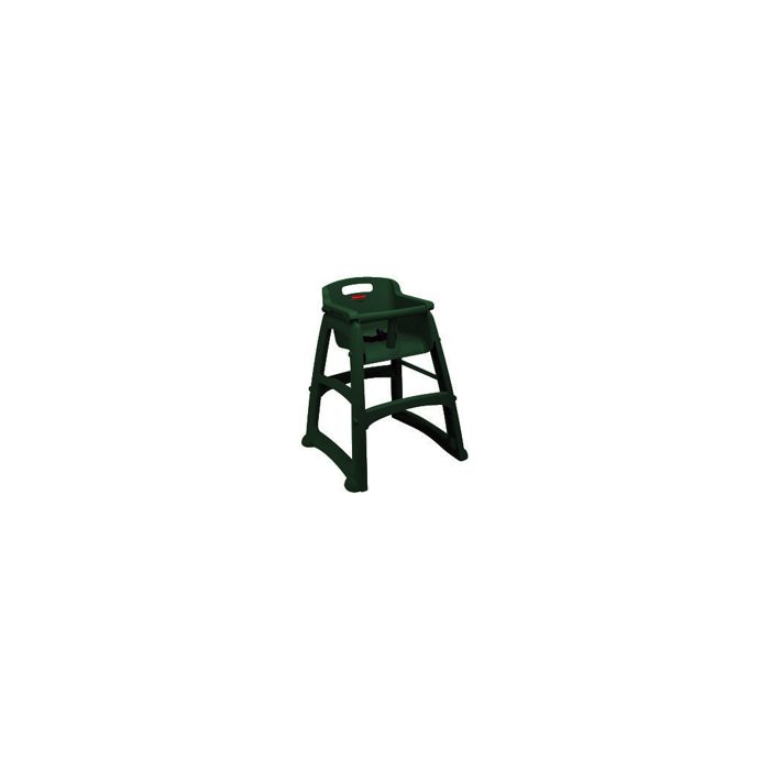 Rubbermaid 7814-88 Sturdy Chair Youth Seat without Wheels Ready-to-Assemble - 23.5" L x 23.5" W x 29.75" H - Dark Green in Color