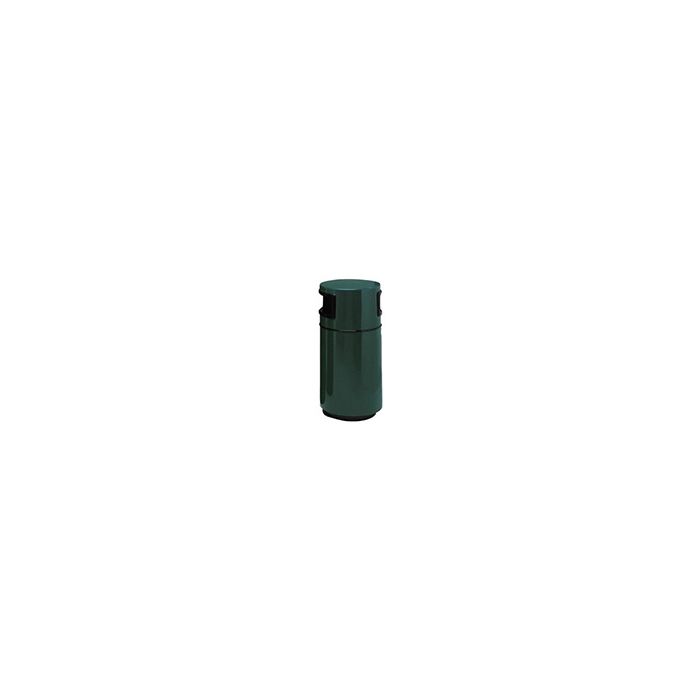 Witt Industries 7C-1838T2 Round Fiberglass Waste Receptacle with 2 Side Entry Opening - 25 Gallon Capacity - 18" Dia. x 38" H