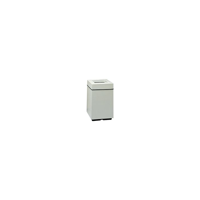 Witt Industries 7S-2136T Square Fiberglass Waste Receptacle with Top Entry Opening - 30 Gallon Capacity - 21" Sq x 36" H