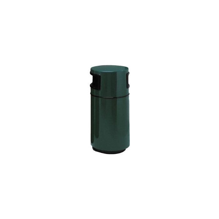 Witt Industries 7C-1838T2 Round Fiberglass Waste Receptacle with 2 Side Entry Opening - 25 Gallon Capacity - 18" Dia. x 38" H