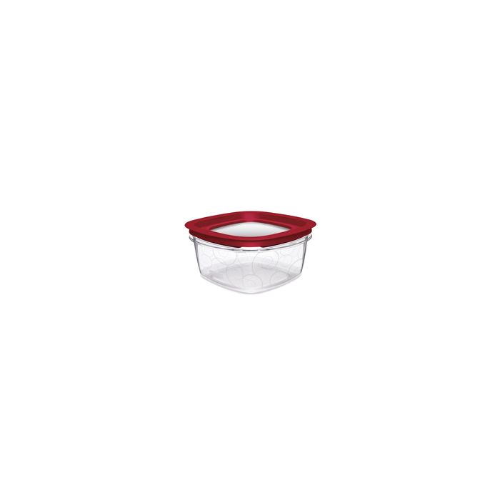 Rubbermaid 7H78TR Premier Small Capacity Storage Container with Lid - 9.44" Sq. x 3.31" H - 9 cup capacity