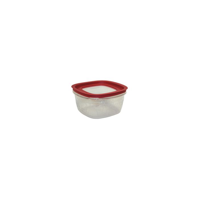 Rubbermaid 7H79TR Premier Small Capacity Storage Container with Lid - 9.44" Sq. x 4.88" H - 14 cup capacity