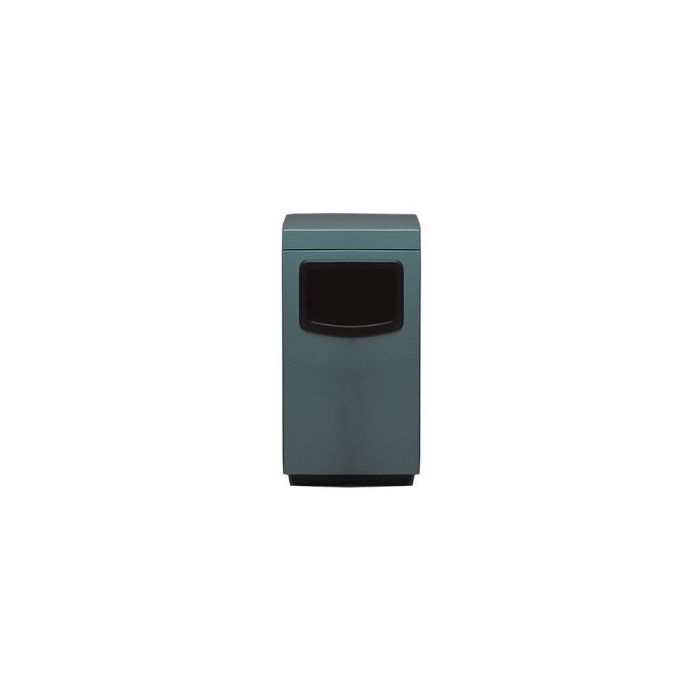 Witt Industries 7S-2444T Square Fiberglass Waste Receptacle with Side Entry Opening - 36 Gallon Capacity - 24" Sq x 44" H