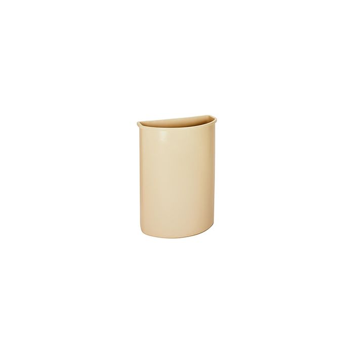 Continental 8321 - 21 Gallon Half Round Wall Hugger Trash Can