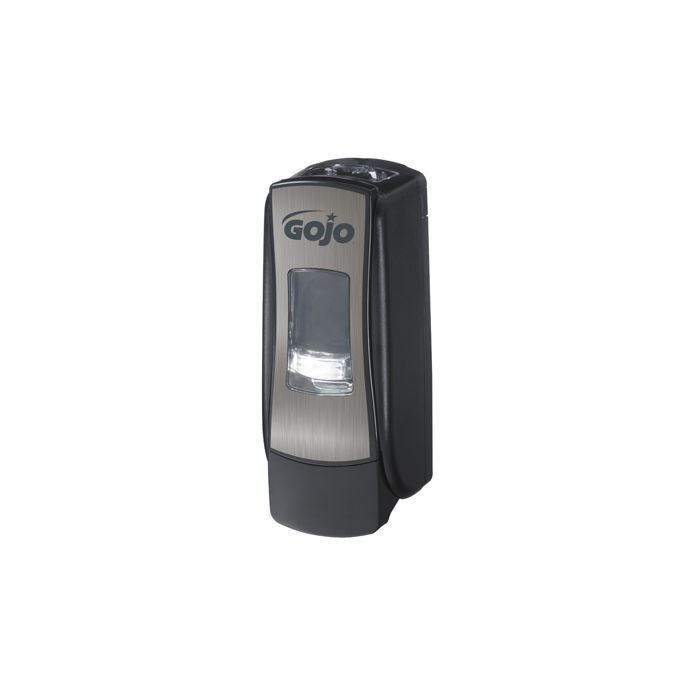 GOJO 8788-06 ADX Foam Soap Dispenser for use with 700 ml ADX refills - Brushed Chrome/Black in Color