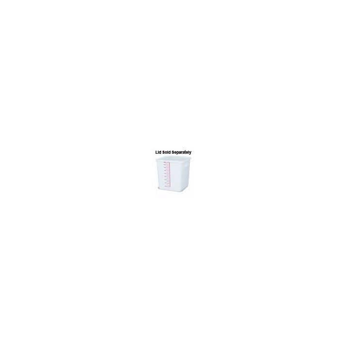 Rubbermaid 9F08 Space Saving Square Container - 11.31" L x 10.5" W x 11.94" H - 18 Qt. Capacity - White